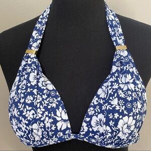 Cremieux Blue Tropical Swimsuit Bikini Top